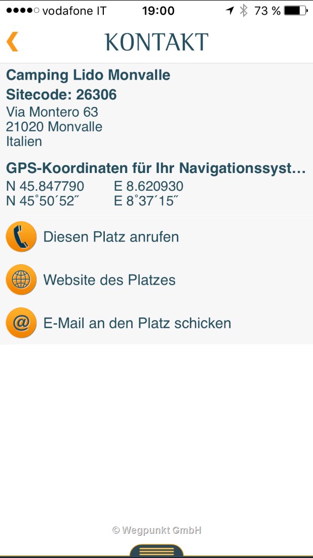 Für einmal stimmen die Angaben in der Camper-App